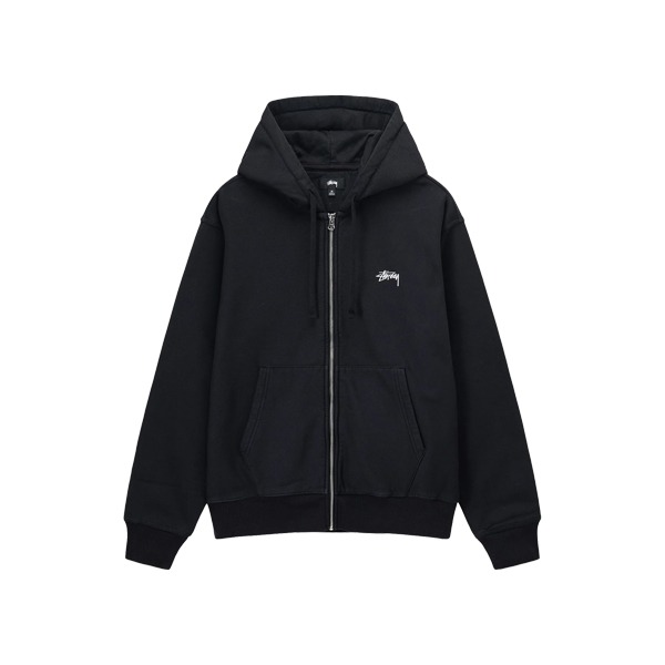 Pull-a-capuche-zippe-Stussy.jpg Stussy Zip Up Black Hoodie