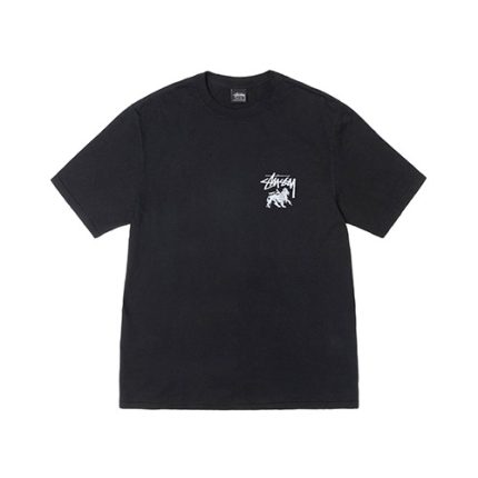 Stussy Rasta Lion Black T Shirt