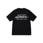 Stussy Service T Shirt Black