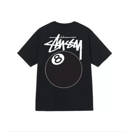 Stussy 8 Ball Crop T Shirt Black