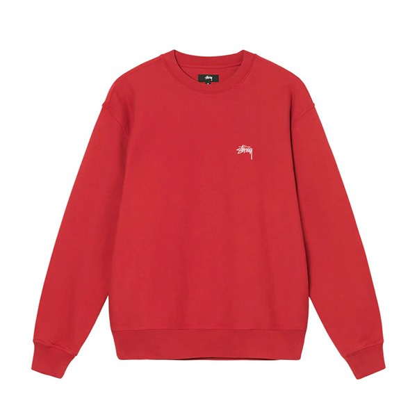 sweatshirt-stussy-rouge.jpg Stussy Red Sweatshirt