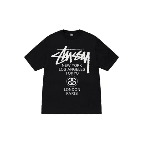 t-shirt-tour-dumonde-stussy.jpg Stussy World Tour T-Shirt Black